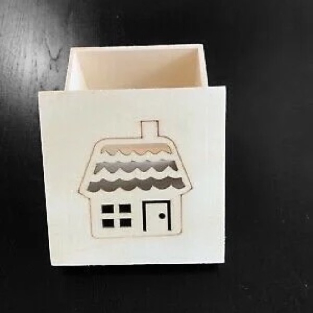 🏠 UNFINISHED WOODEN TRINKET BOX 🏠